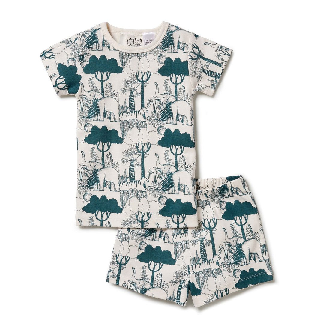 Wilson and Frenchy Nightwear Wilson and Frenchy Wild Wilderness Organic Short Sleeve Pyjama