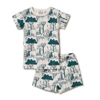 Wilson and Frenchy Nightwear Wilson and Frenchy Wild Wilderness Organic Short Sleeve Pyjama