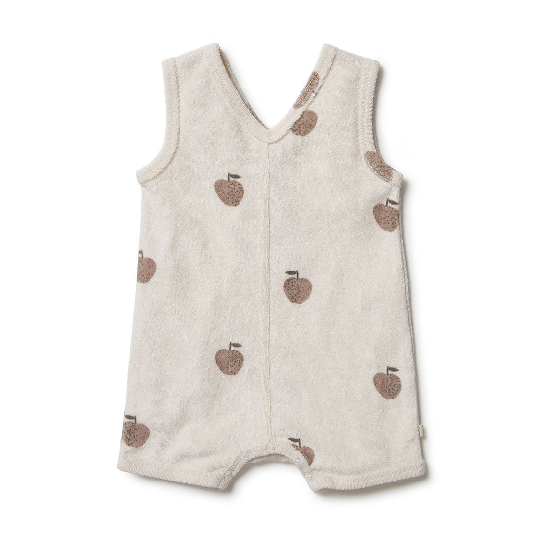 Wilson and Frenchy rompers Wilson and Frenchy Apple Papple Organic Terry Playsuit