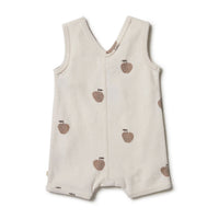 Wilson and Frenchy rompers Wilson and Frenchy Apple Papple Organic Terry Playsuit