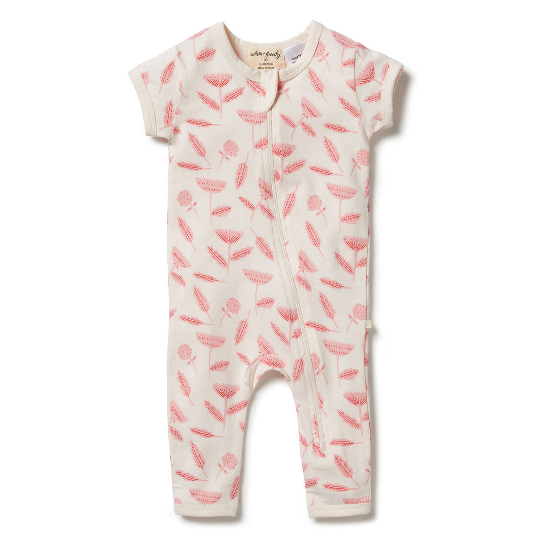 Wilson and Frenchy rompers Wilson and Frenchy Billie Fleur Organic Zipsuit