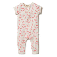Wilson and Frenchy rompers Wilson and Frenchy Billie Fleur Organic Zipsuit