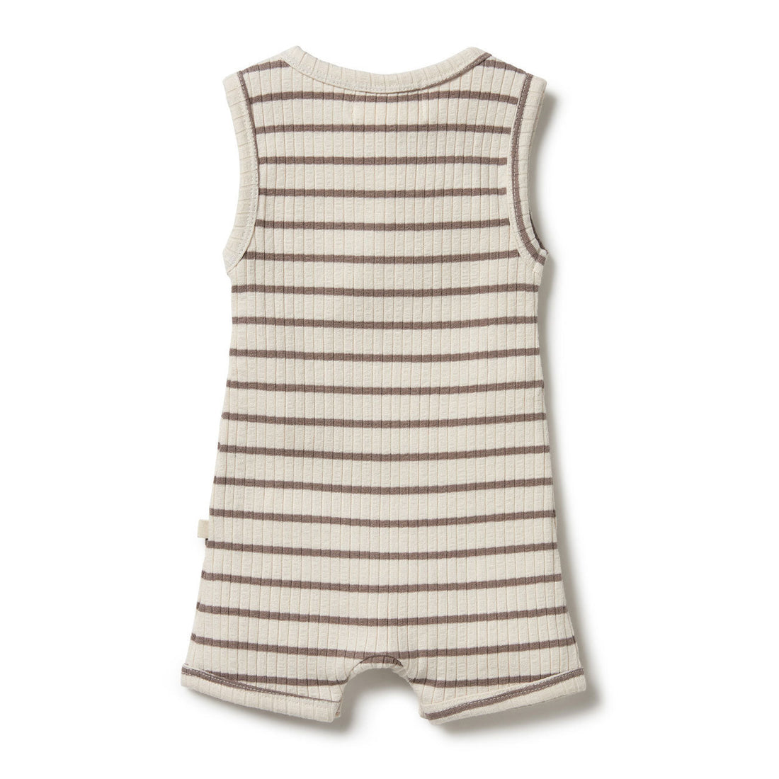 Wilson and Frenchy rompers Wilson and Frenchy Hazelwood Organic Stripe Rib Boyleg Growsuit