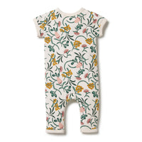 Wilson and Frenchy rompers Wilson and Frenchy Nixie Fleur Organic Zipsuit