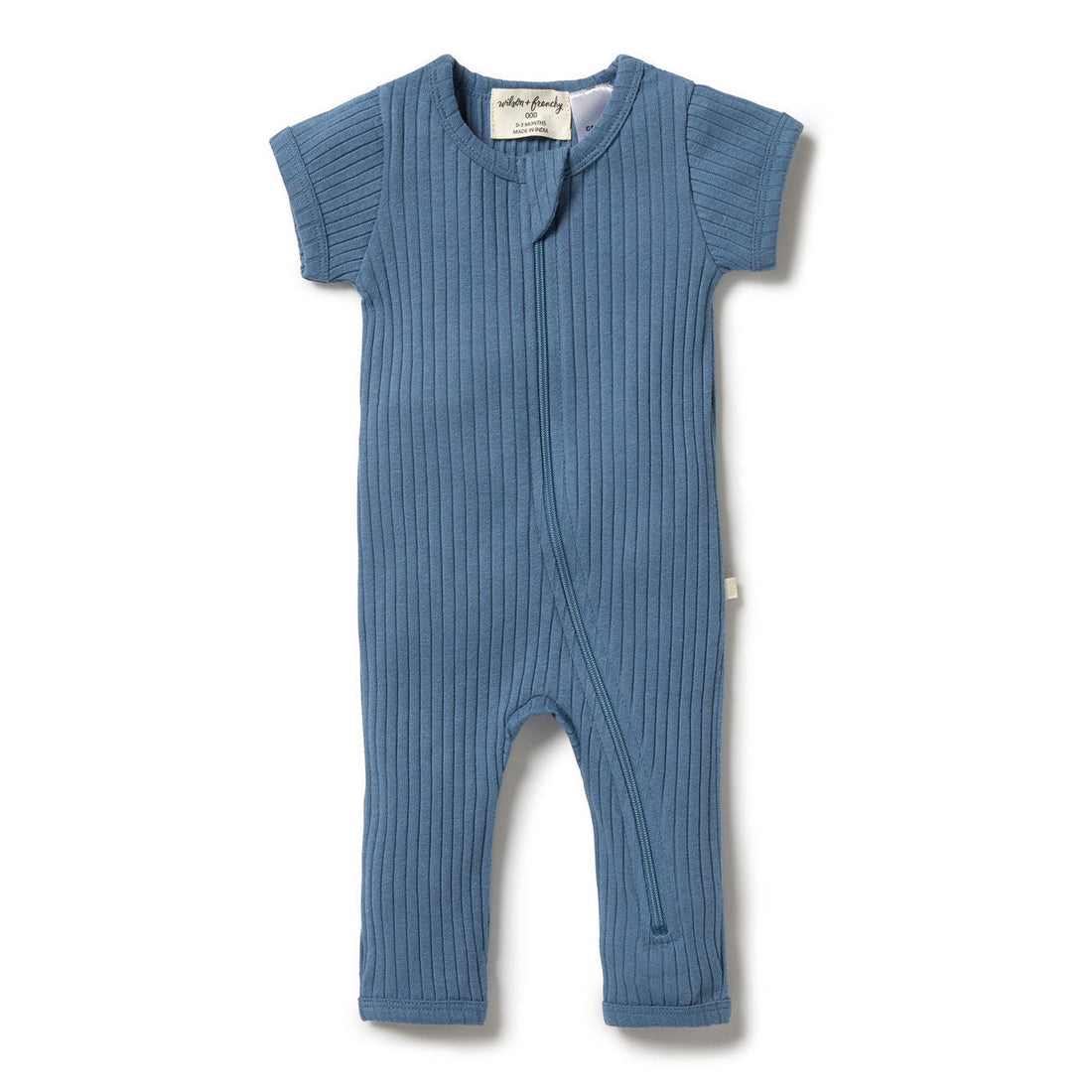 Wilson and Frenchy rompers Wilson and Frenchy Ocean Organic Rib Zipsuit