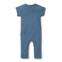 Wilson and Frenchy rompers Wilson and Frenchy Ocean Organic Rib Zipsuit