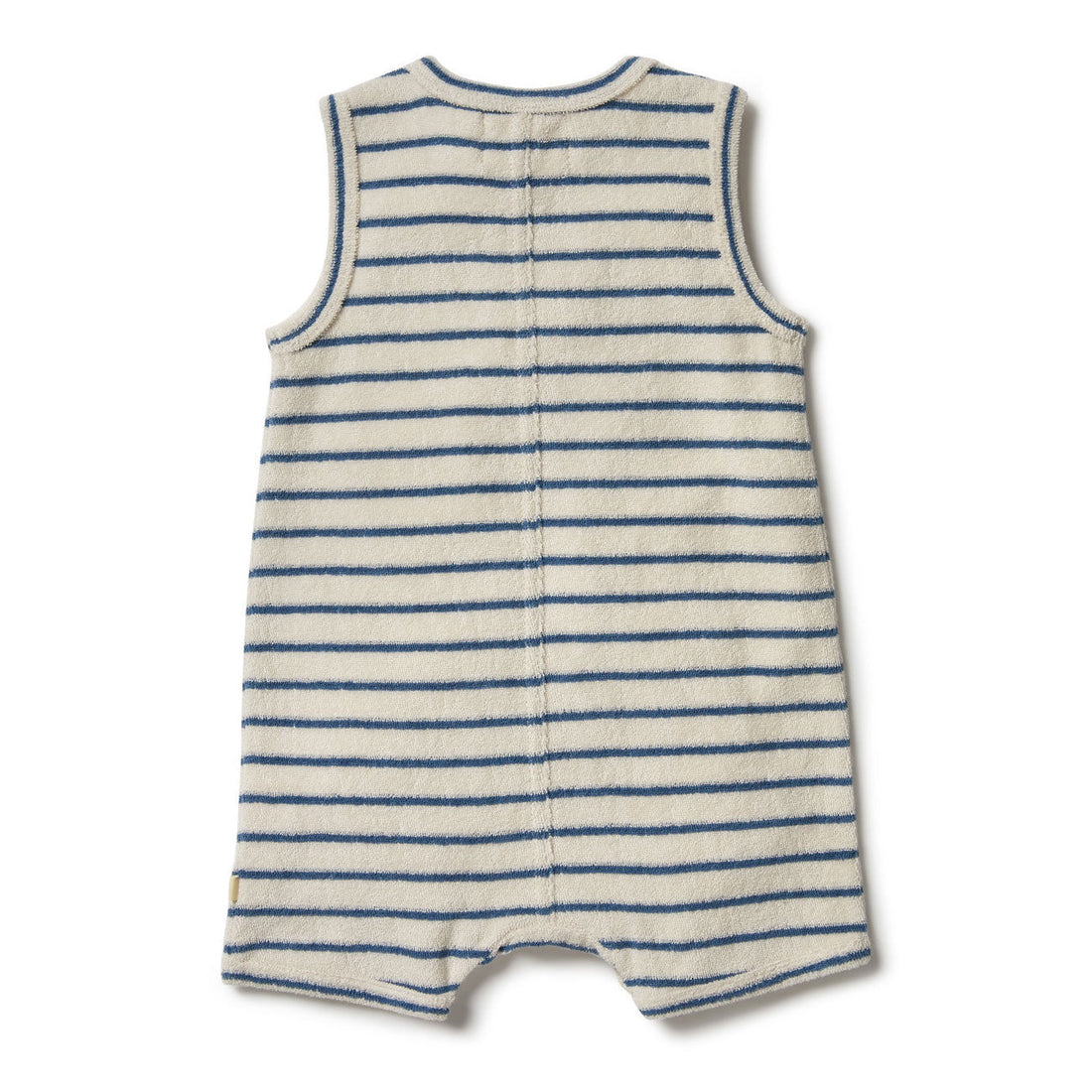 Wilson and Frenchy rompers Wilson and Frenchy Ocean Stripe Organic Terry Growsuit