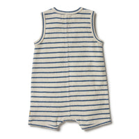 Wilson and Frenchy rompers Wilson and Frenchy Ocean Stripe Organic Terry Growsuit