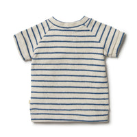 Wilson and Frenchy sweatshirts Wilson and Frenchy Ocean Stripe Organic Terry Sweat