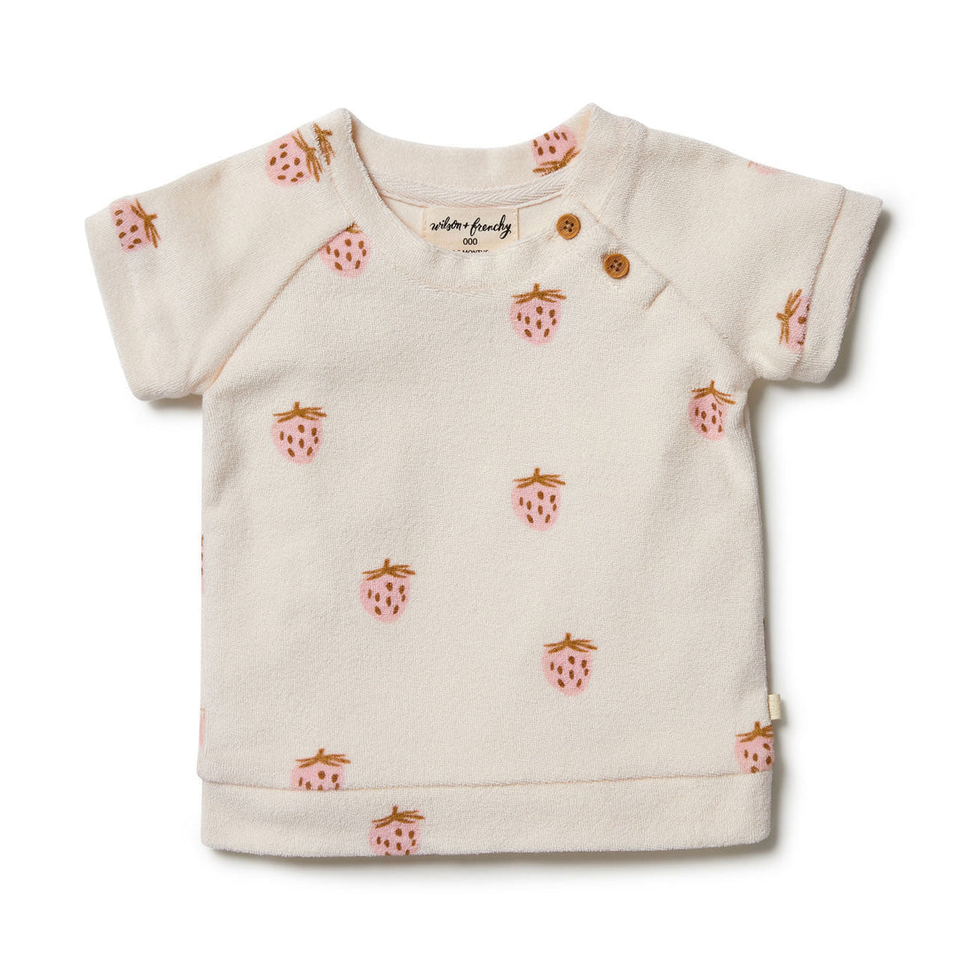 Wilson and Frenchy sweatshirts Wilson and Frenchy Sweet Strawberry Organic Terry Sweat