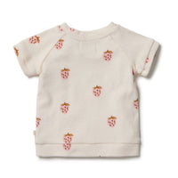 Wilson and Frenchy sweatshirts Wilson and Frenchy Sweet Strawberry Organic Terry Sweat
