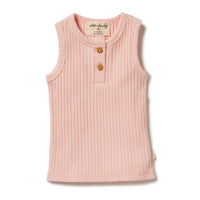 Wilson and Frenchy tees Wilson and Frenchy Blush Organic Rib Singlet