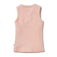 Wilson and Frenchy tees Wilson and Frenchy Blush Organic Rib Singlet