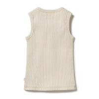 Wilson and Frenchy tees Wilson and Frenchy Oyster Organic Rib Singlet