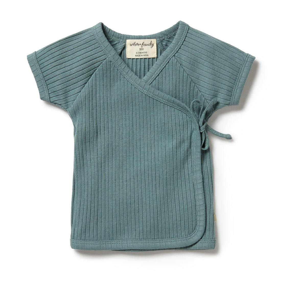 Wilson and Frenchy tees Wilson and Frenchy Pine Green Organic Rib Kimono Top