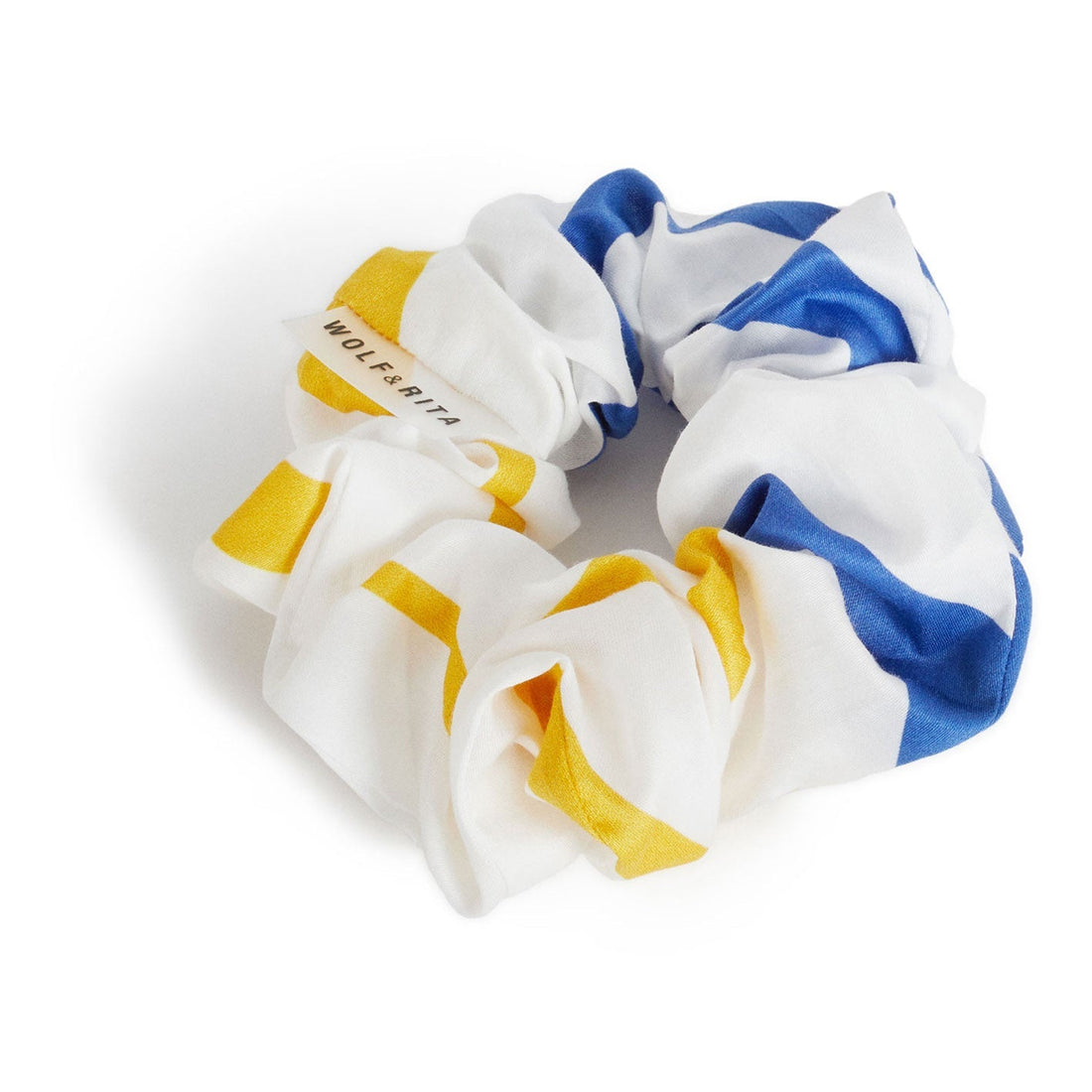 Wolf and Rita accessories OS Wolf and Rita White Sound Waves Scrunchie