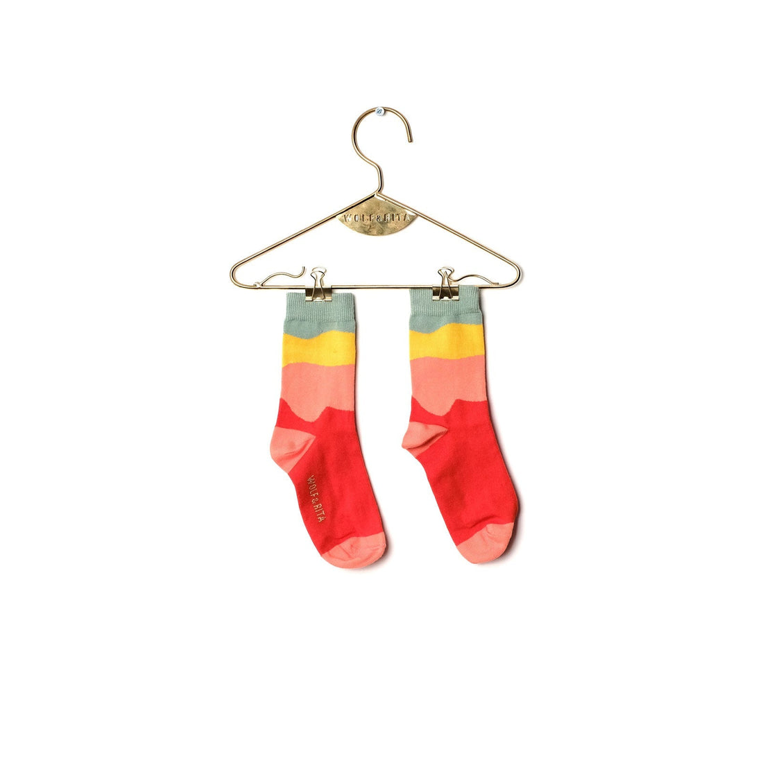 Wolf and Rita accessories Wolf and Rita Yellow Red Baby Socks