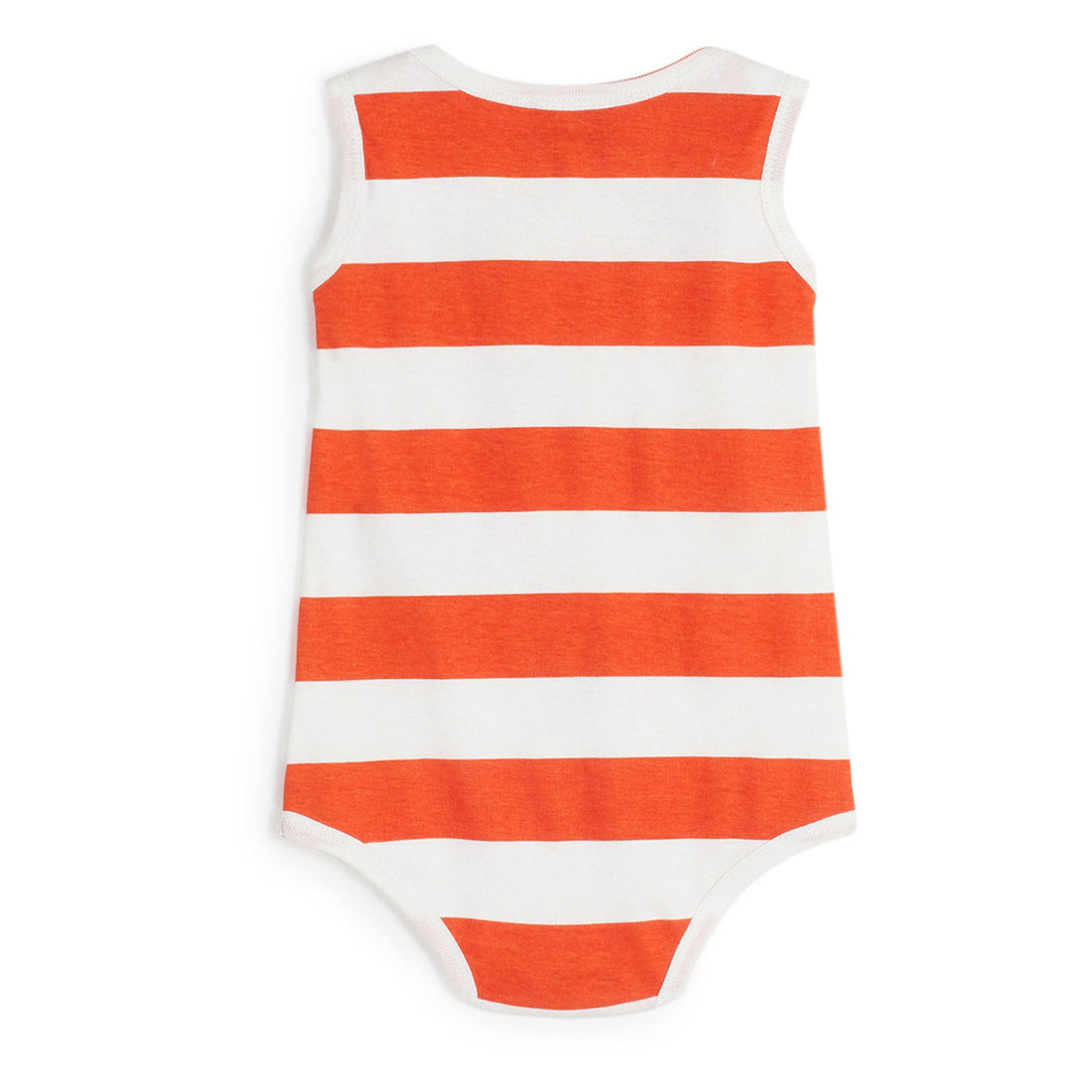 Wolf and Rita bodysuits Wolf and Rita Orange Striped Ruben Bodysuit