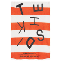 Wolf and Rita bodysuits Wolf and Rita Orange Striped Ruben Bodysuit