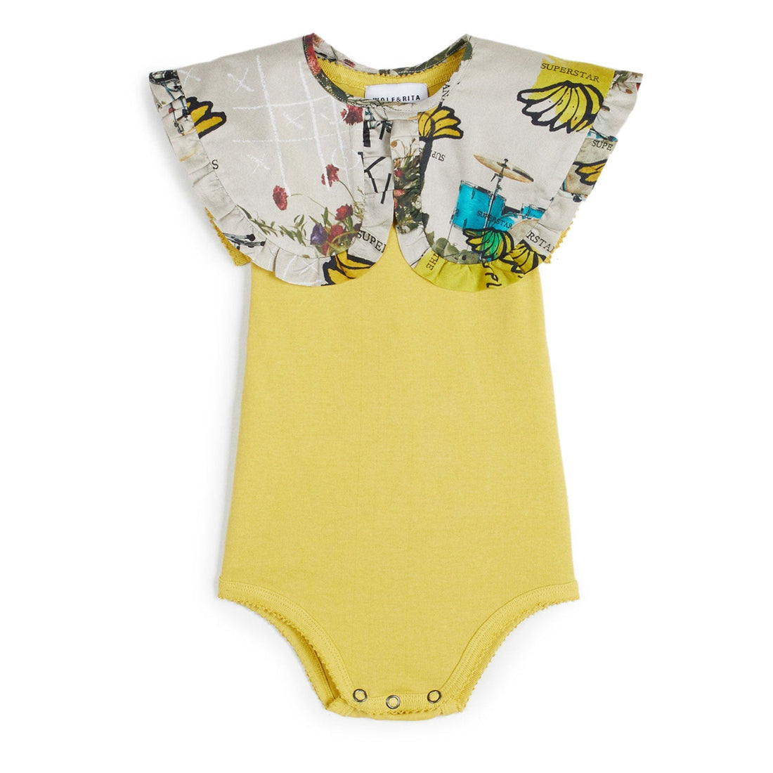 Wolf and Rita bodysuits Wolf and Rita Yellow The Kids Carminho Bodysuit