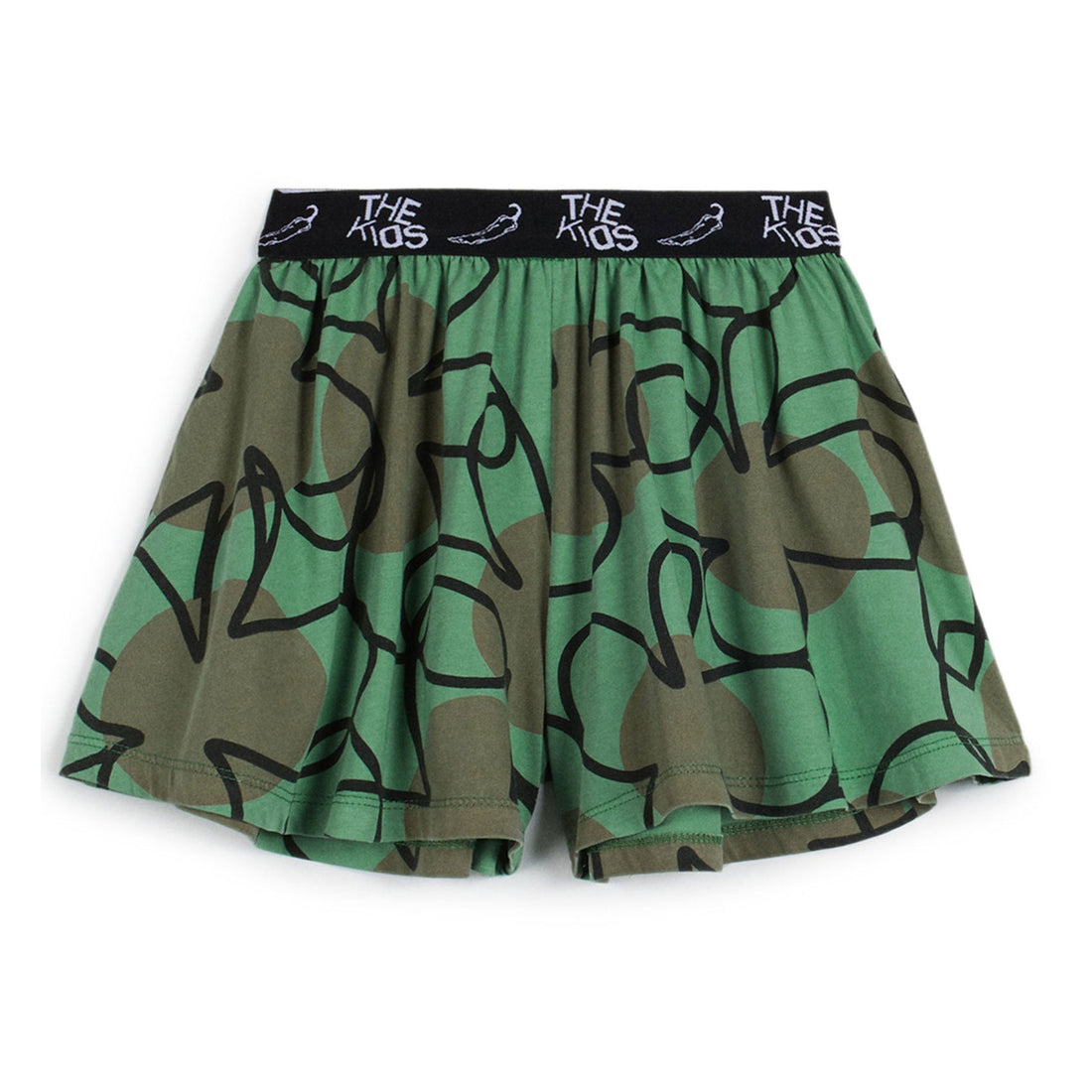 Wolf and Rita bottoms Wolf and Rita Green Retro Flowers Joana Shorts