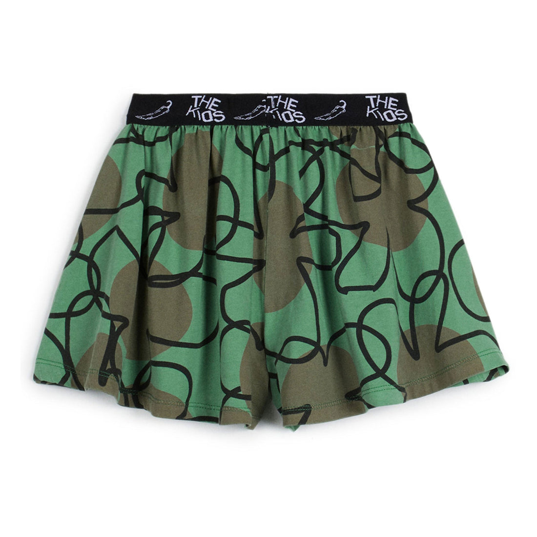 Wolf and Rita bottoms Wolf and Rita Green Retro Flowers Joana Shorts