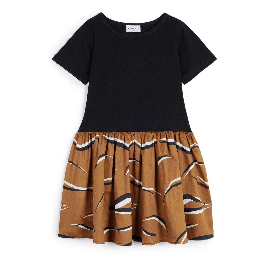 Wolf and Rita dresses Wolf and Rita Black Animal Mercedes Dress