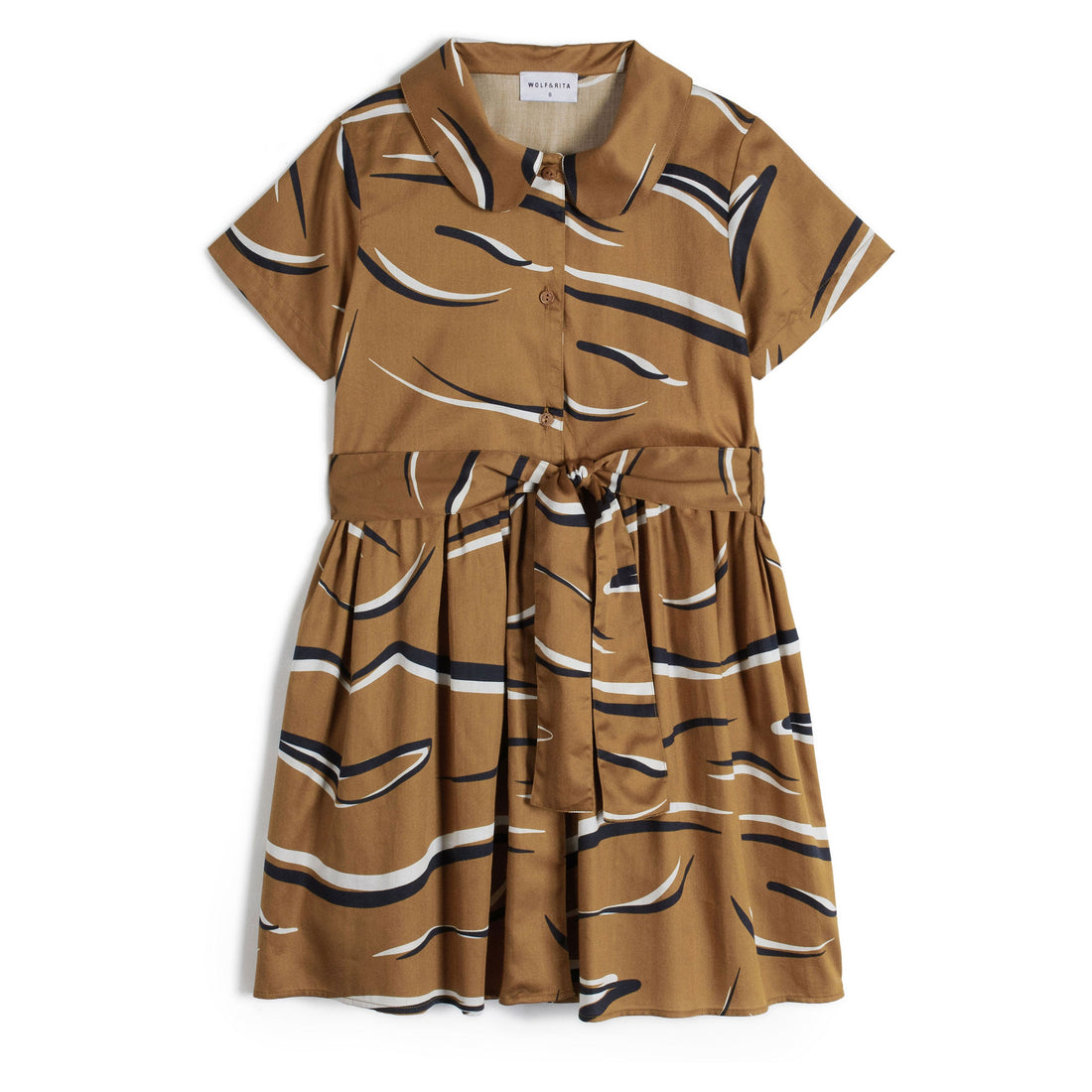 Wolf and Rita dresses Wolf and Rita Brown Animal Print Elisabete Dress