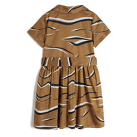 Wolf and Rita dresses Wolf and Rita Brown Animal Print Elisabete Dress