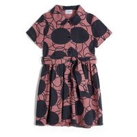 Wolf and Rita dresses Wolf and Rita Pink Retro Flowers Elisabete Dress