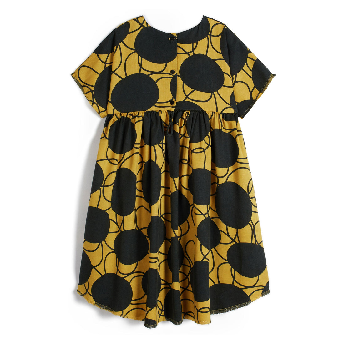 Wolf and Rita dresses Wolf and Rita Yellow Retro Flowers Silvia Dress