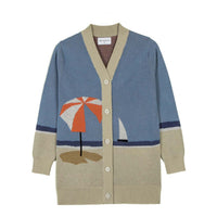 Wolf and Rita knitwear Wolf and Rita  Blue Parasol Samuel Cardigan