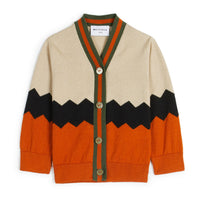 Wolf and Rita knitwear Wolf and Rita Orange Zig Zag Samuel Cardigan