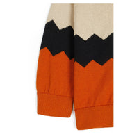 Wolf and Rita knitwear Wolf and Rita Orange Zig Zag Samuel Cardigan