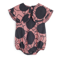 Wolf and Rita rompers Wolf and Rita Pink Retro Flowers Luna Romper