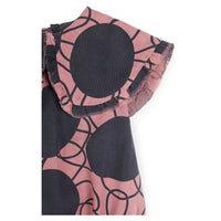 Wolf and Rita rompers Wolf and Rita Pink Retro Flowers Luna Romper
