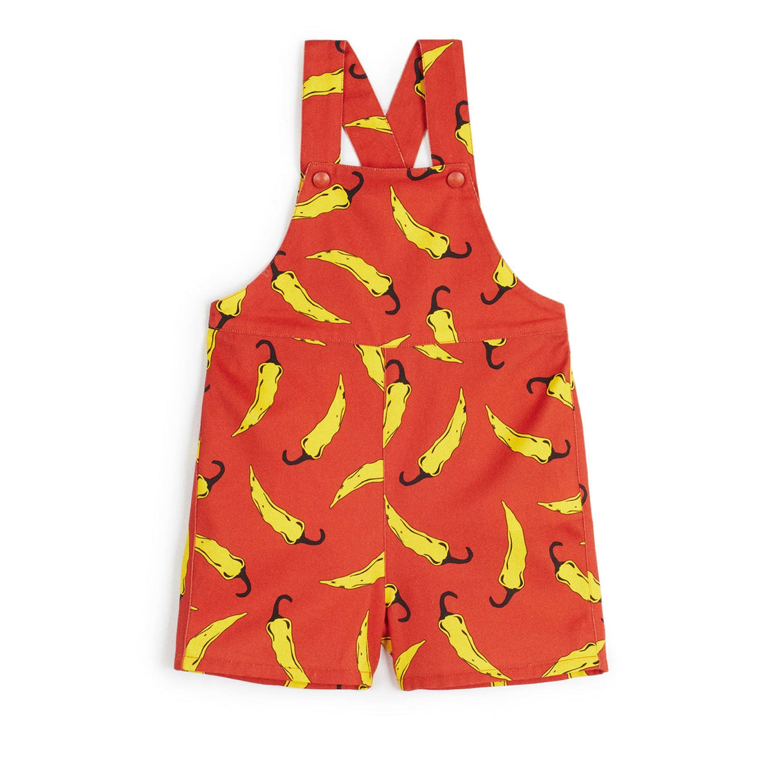 Wolf and Rita rompers Wolf and Rita Red Chillis Gulherme Baby Overalls