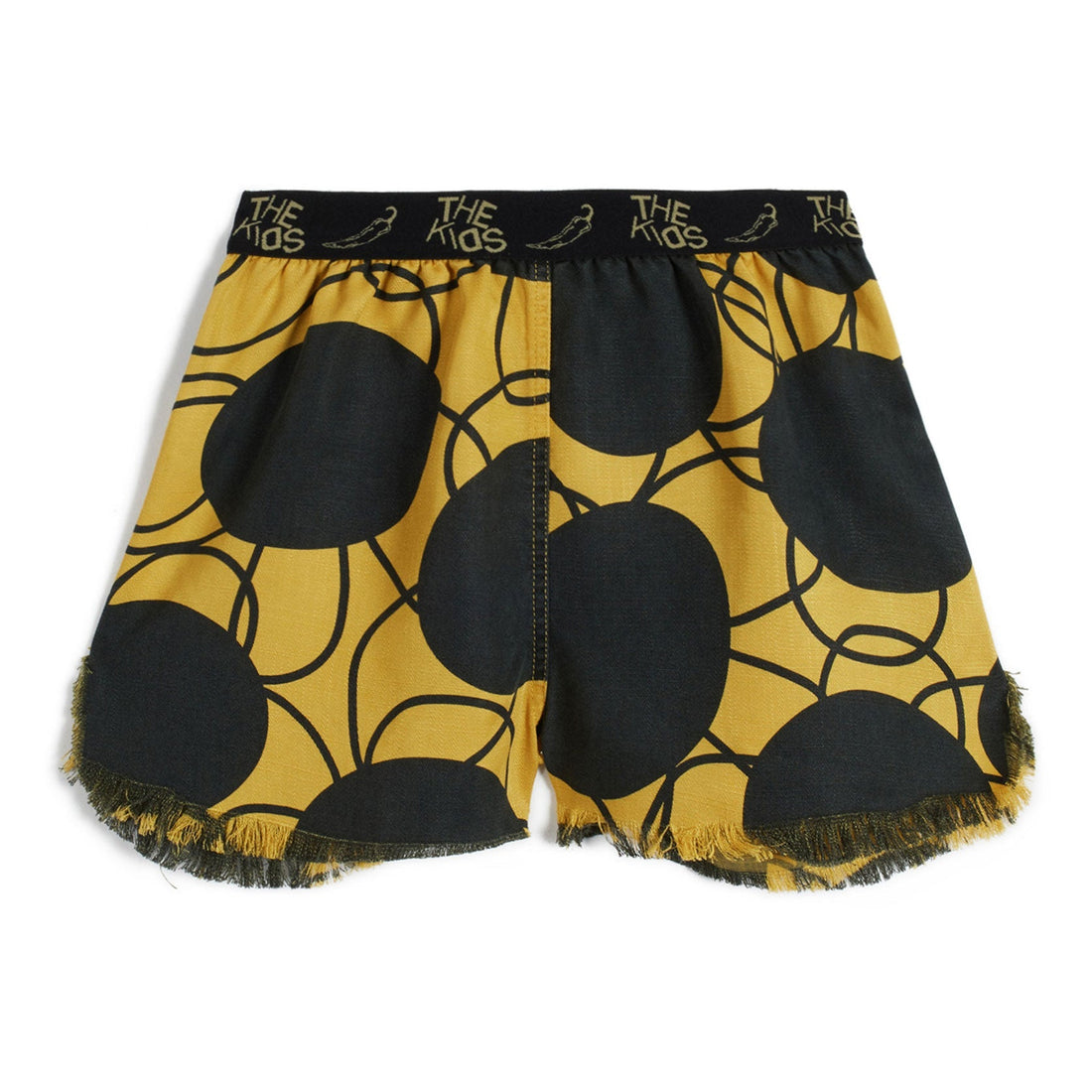 Wolf and Rita Shorts Wolf and Rita Yellow Retro Flowers Augusto Shorts