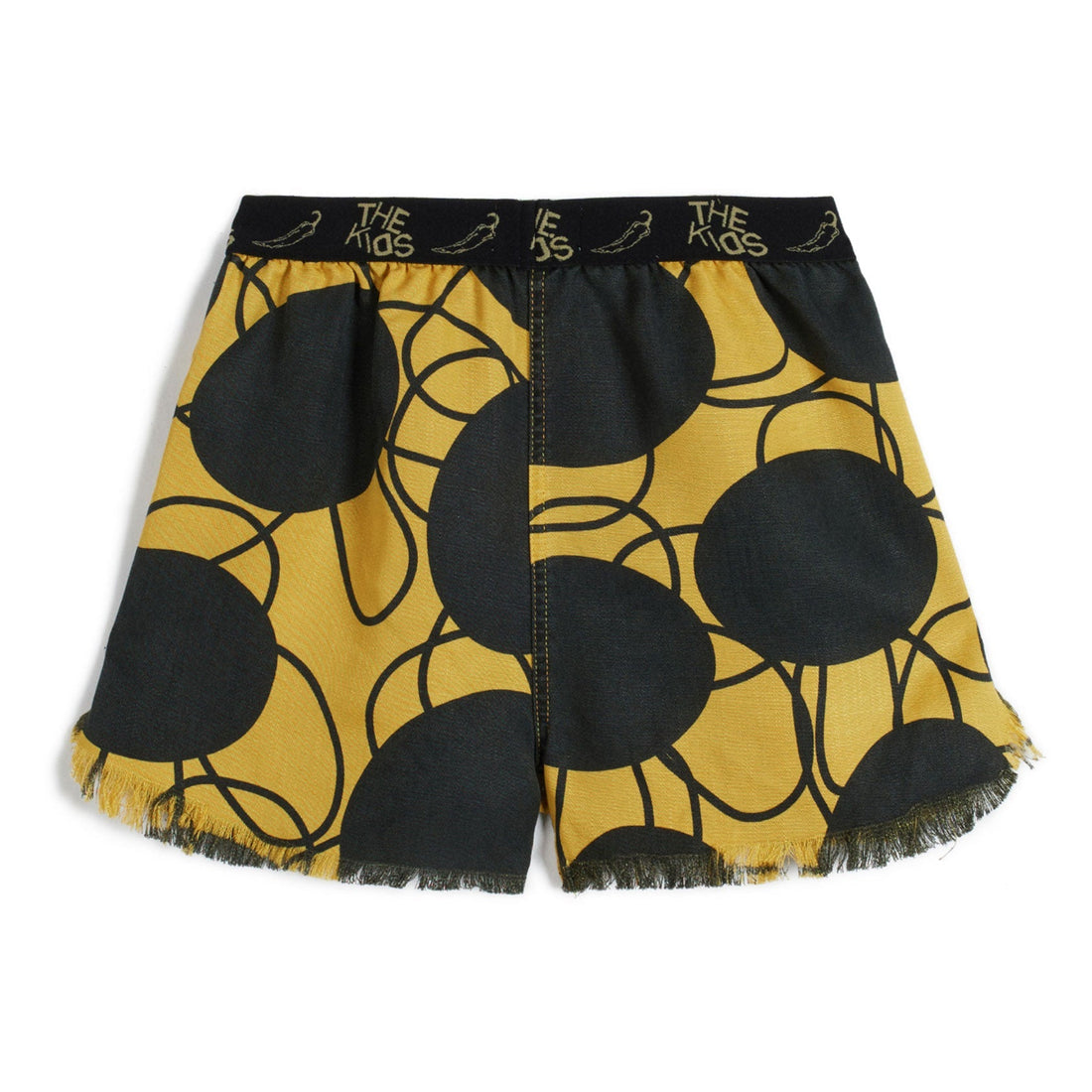 Wolf and Rita Shorts Wolf and Rita Yellow Retro Flowers Augusto Shorts