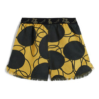 Wolf and Rita Shorts Wolf and Rita Yellow Retro Flowers Augusto Shorts