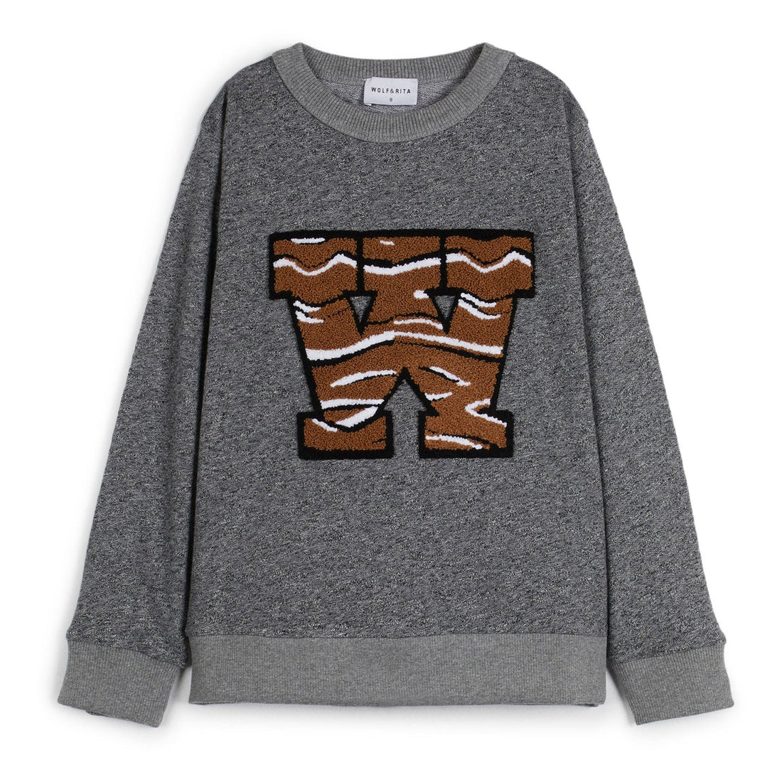Wolf and Rita sweatshirts Wolf and Rita Grey Animal W Bernardo Sweatshirt