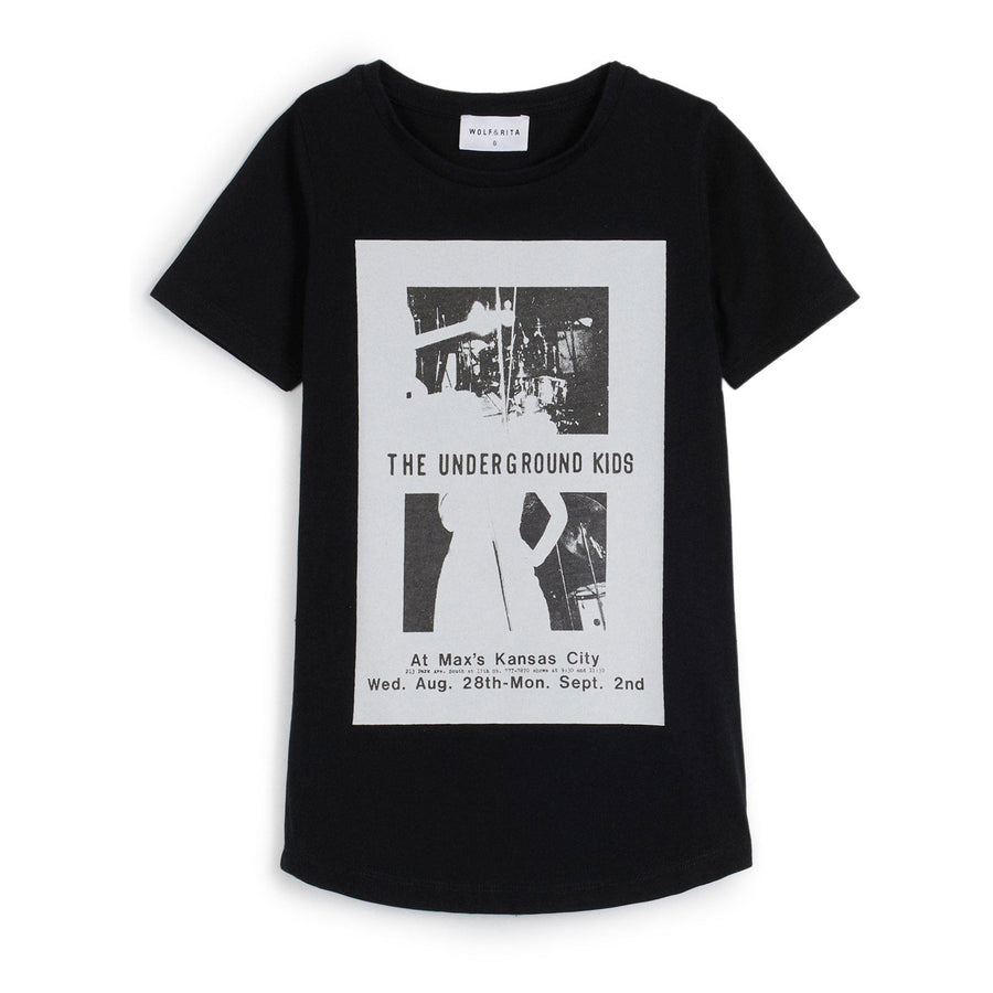 Wolf and Rita tees Wolf and Rita Black Underground Sebastiao Tee