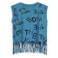 Wolf and Rita tees Wolf and Rita Blue The Kids Mia Tee