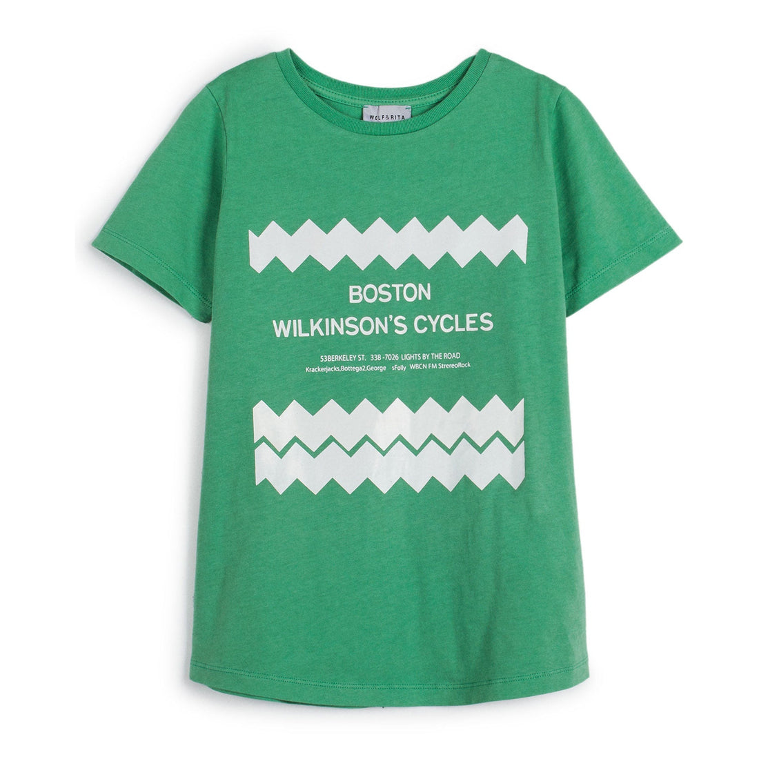 Wolf and Rita tees Wolf and Rita Green Boston Sebastiao Tee