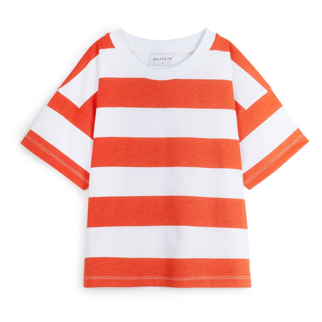 Wolf and Rita tees Wolf and Rita Orange Striped Gisela Tee