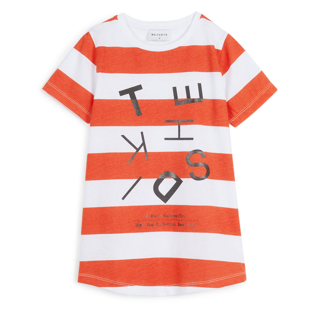 Wolf and Rita tees Wolf and Rita Orange Striped Sebastiao Tee