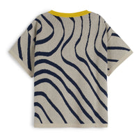 Wolf and Rita tees Wolf and Rita Taupe Sound Waves Caetana Tee