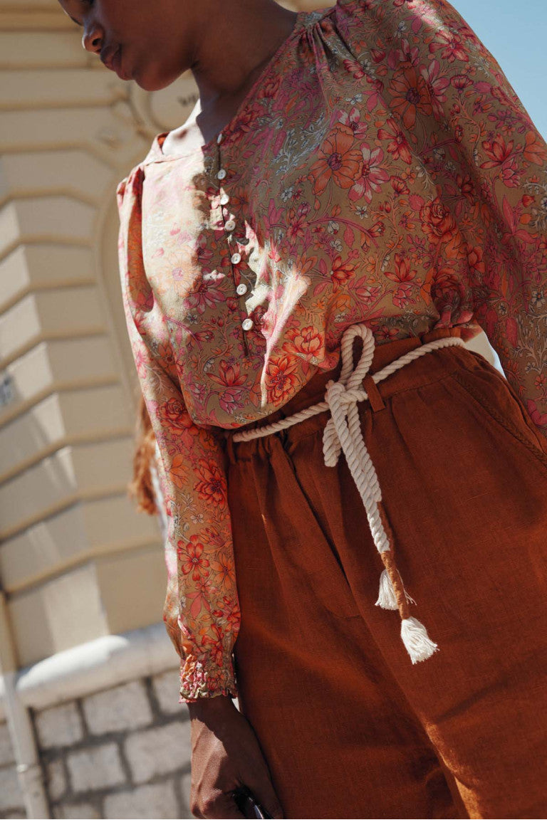 Louise Misha  Cream Nala Belt