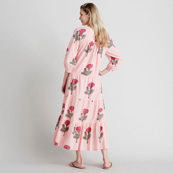 Pink Chicken Womens Indira Dress - Blush Marigold