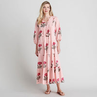 Pink Chicken Womens Indira Dress - Blush Marigold